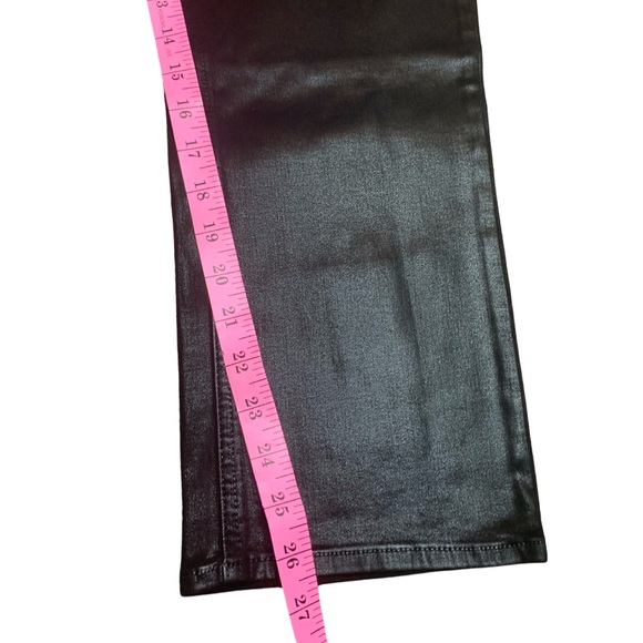 Jen7 by 7 For All Mankind Mid-Rise Stretch Coated Straight Ankle Women’s Size 16 - Picture 10 of 13